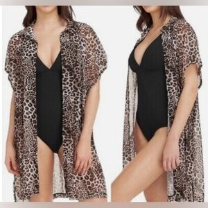 Sea Level Swim Wildside Mesh Beach Shirt in Natural Size Large NWOT Retail $130